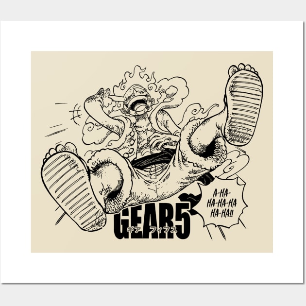 Luffy - Nika - Gear 5 Wall Art by VanHand